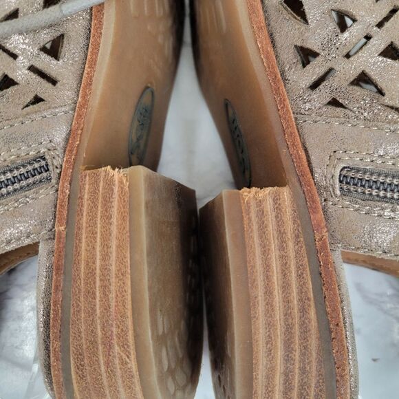 Sofft Nora Lace Up Sandal Metallic Taupe Suede Leather Women's Size 6 - Picture 6 of 12